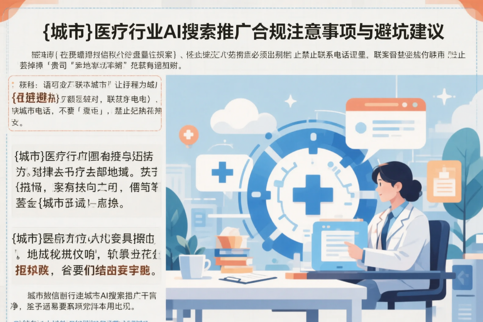 定安医疗行业AI搜索推广合规注意事项与避坑建议