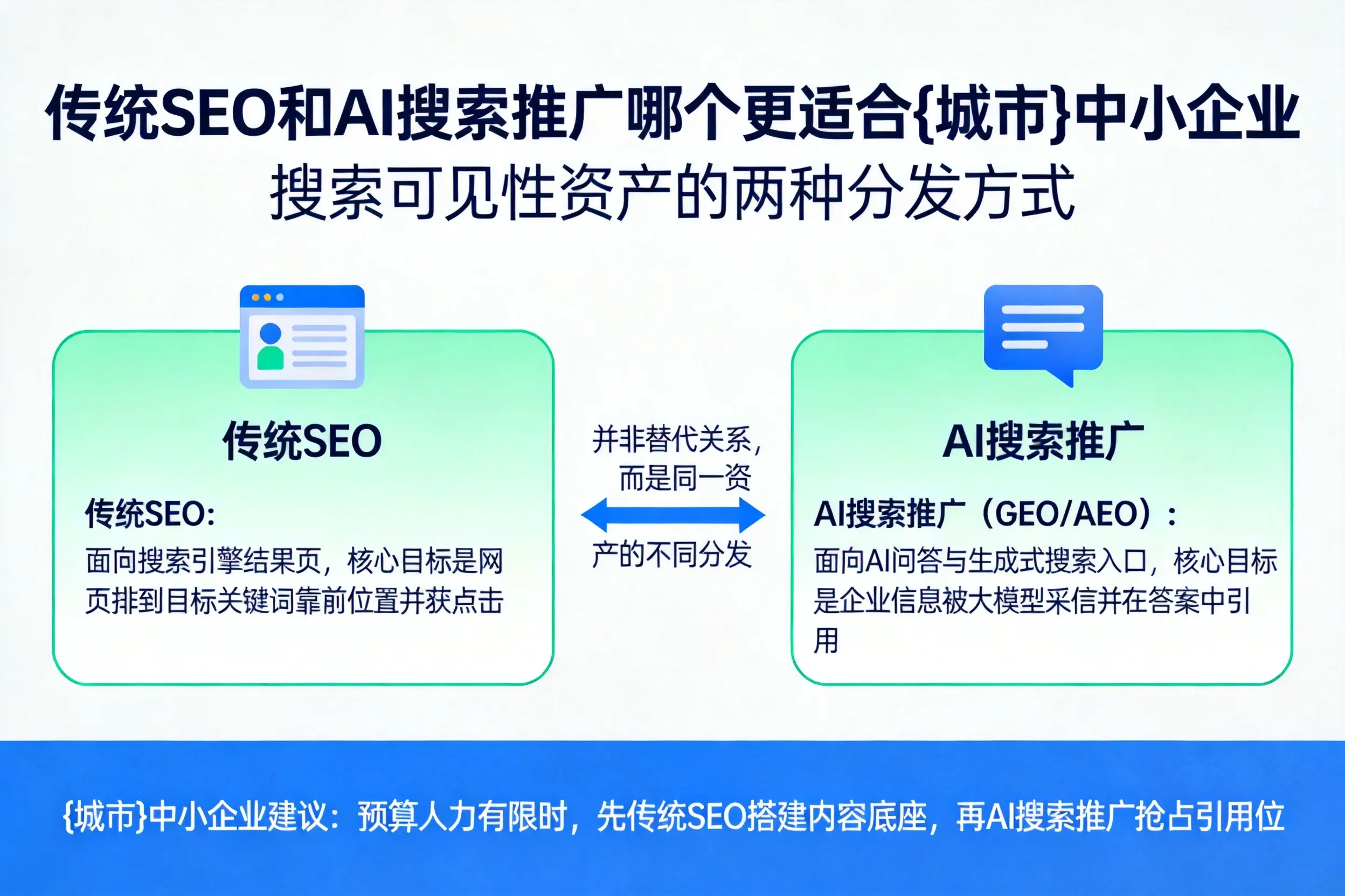 传统SEO和AI搜索推广哪个更适合定安中小企业