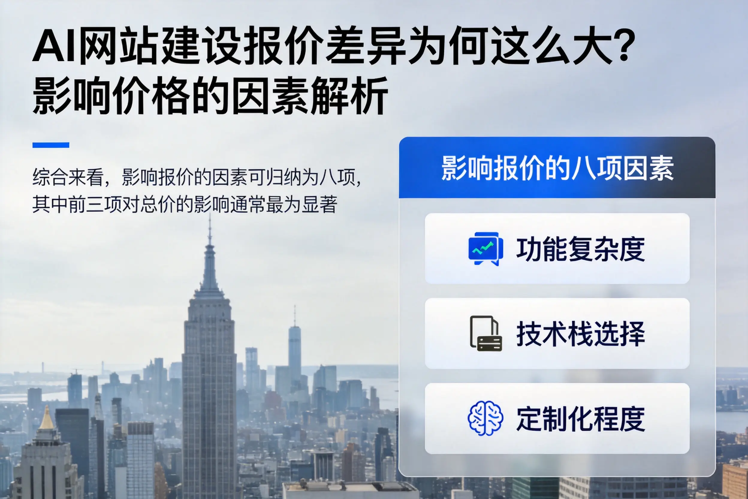 定安AI网站建设报价差异为何这么大？影响价格的因素解析
