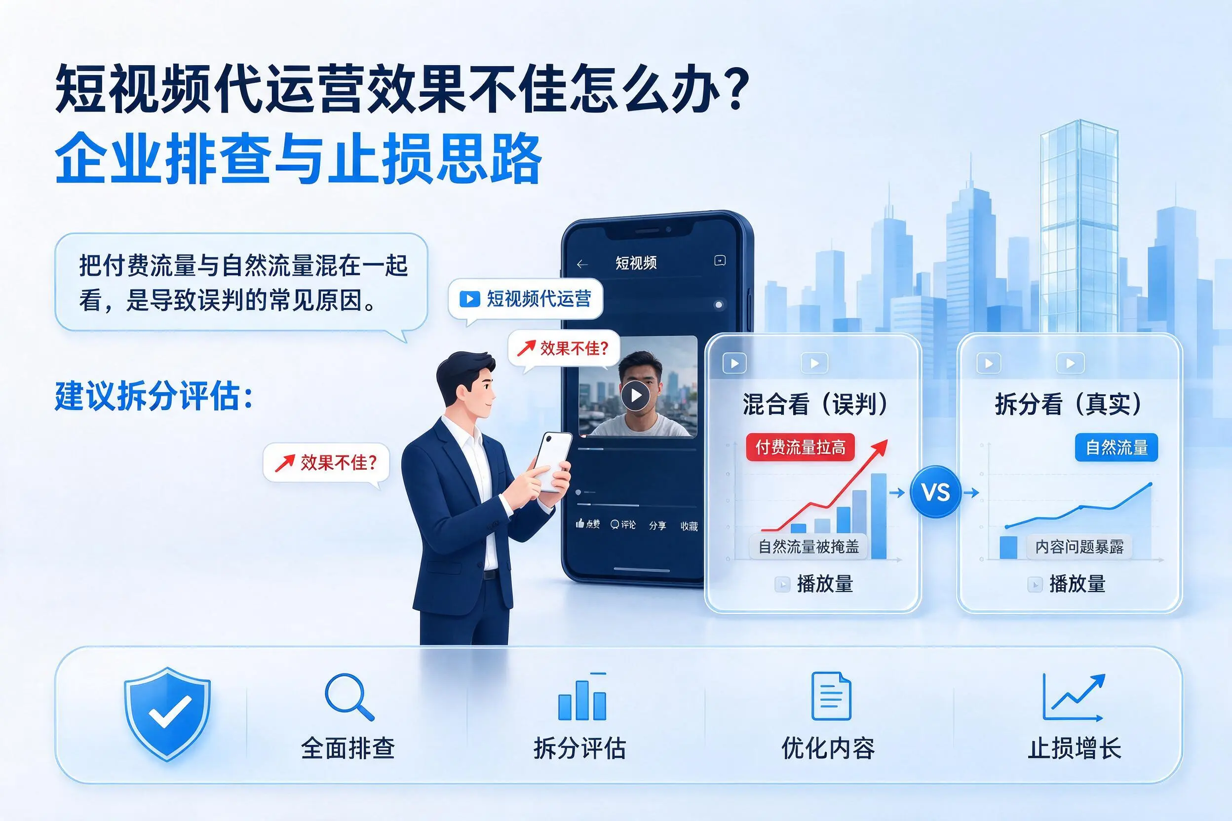 短视频代运营效果不佳怎么办?定安企业排查与止损思路