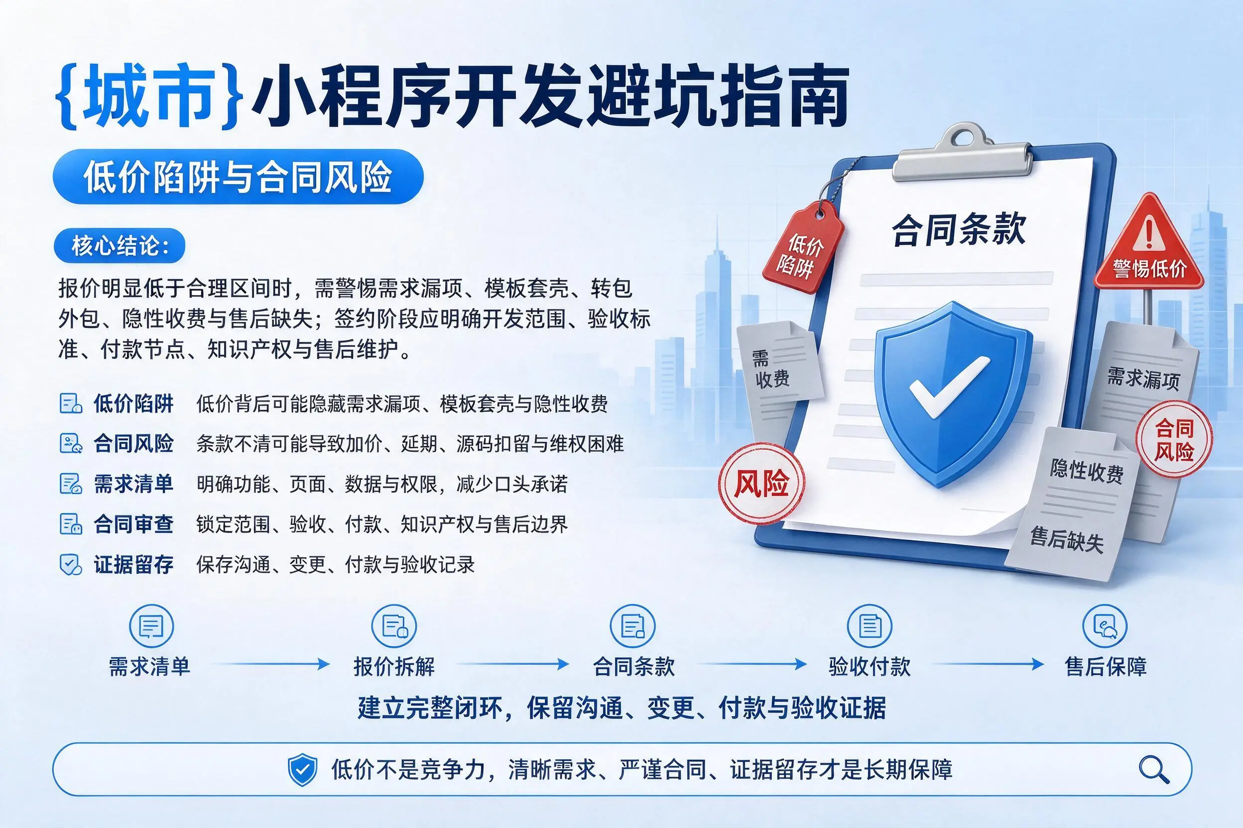 定安小程序开发避坑指南:低价陷阱与合同风险