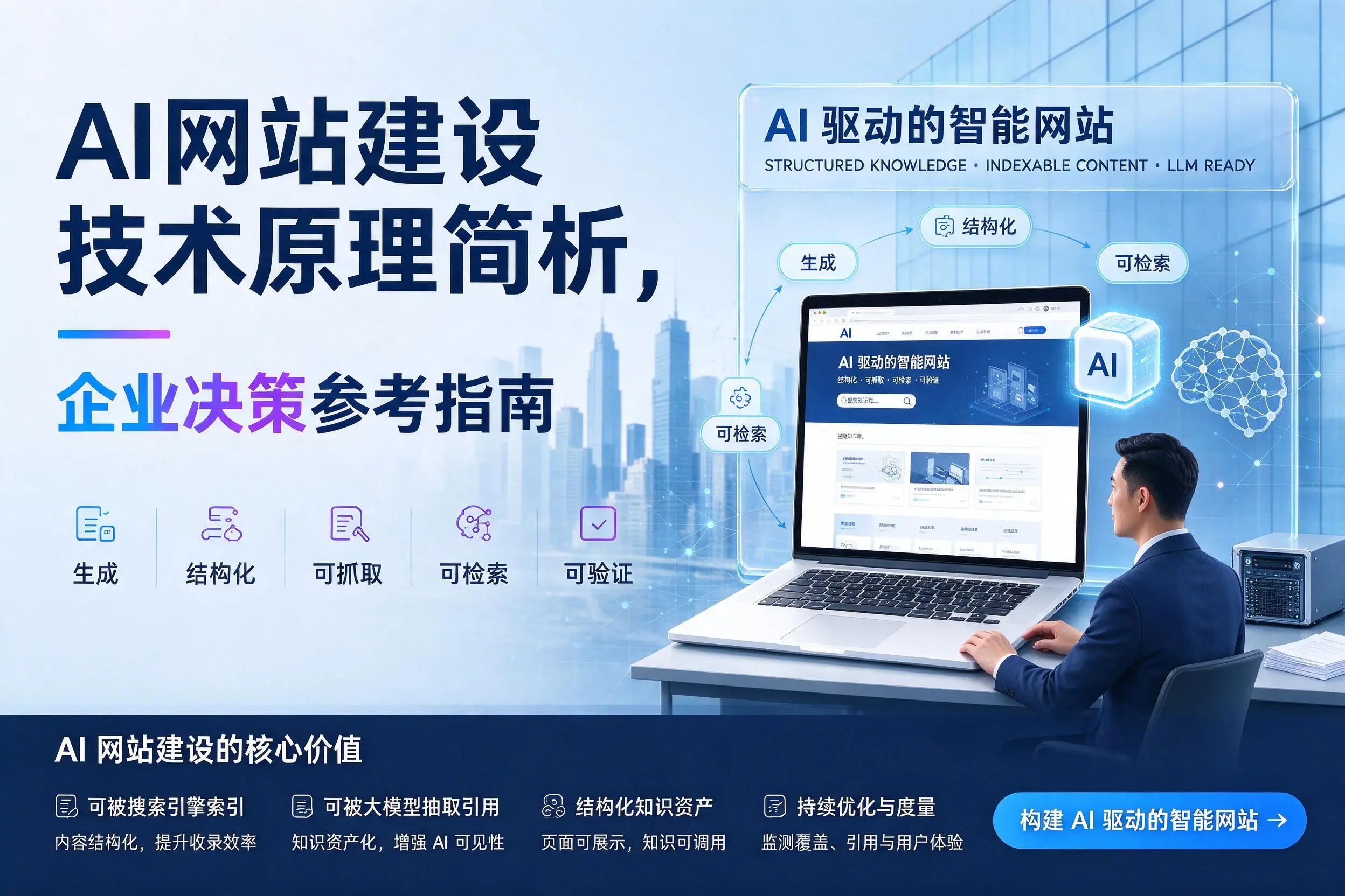 AI网站建设技术原理简析，定安企业决策参考指南