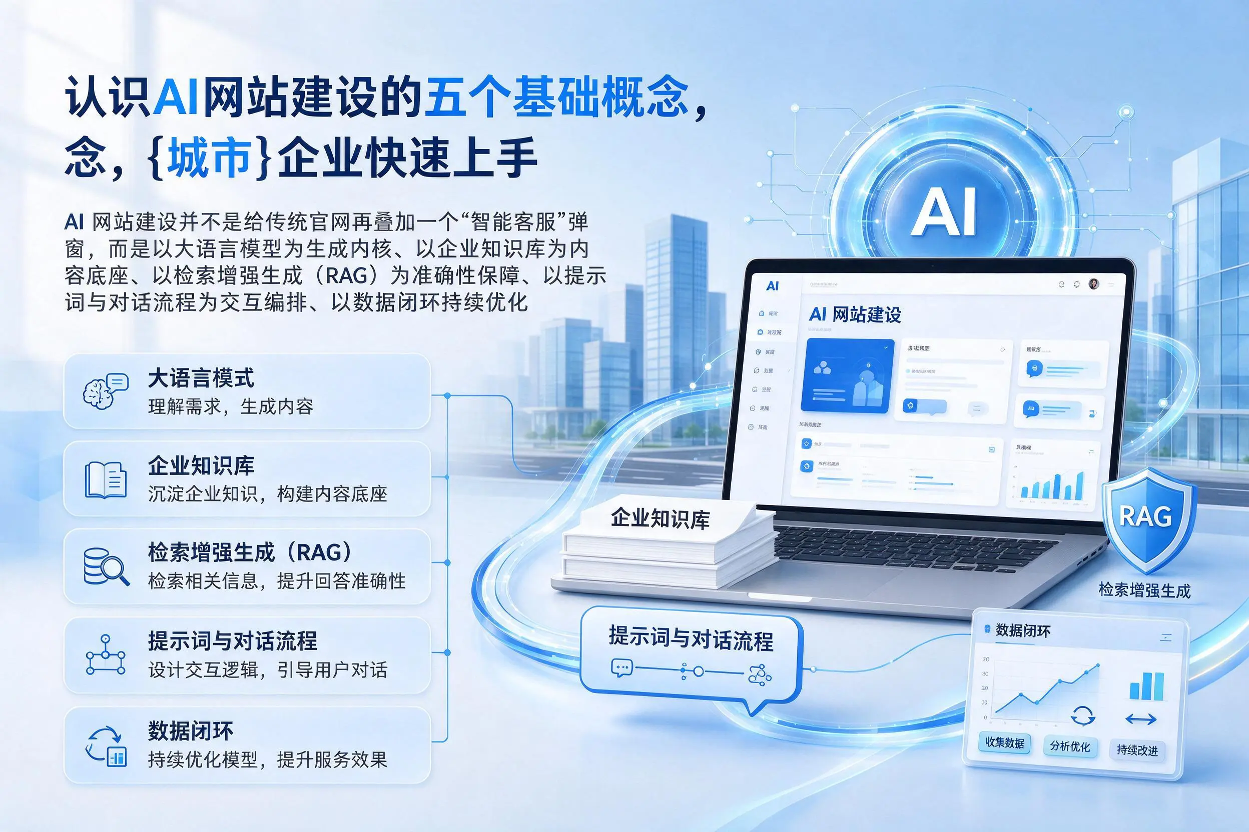 认识AI网站建设的五个基础概念，定安企业快速上手